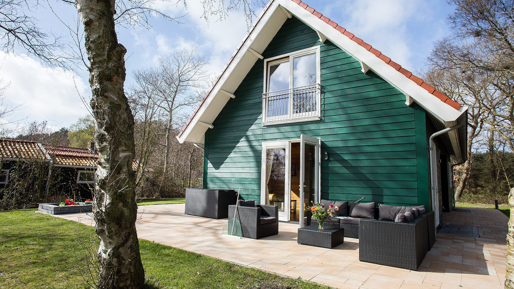 Terras vakantiehuis Kijkduin Midsland Noord Terschelling