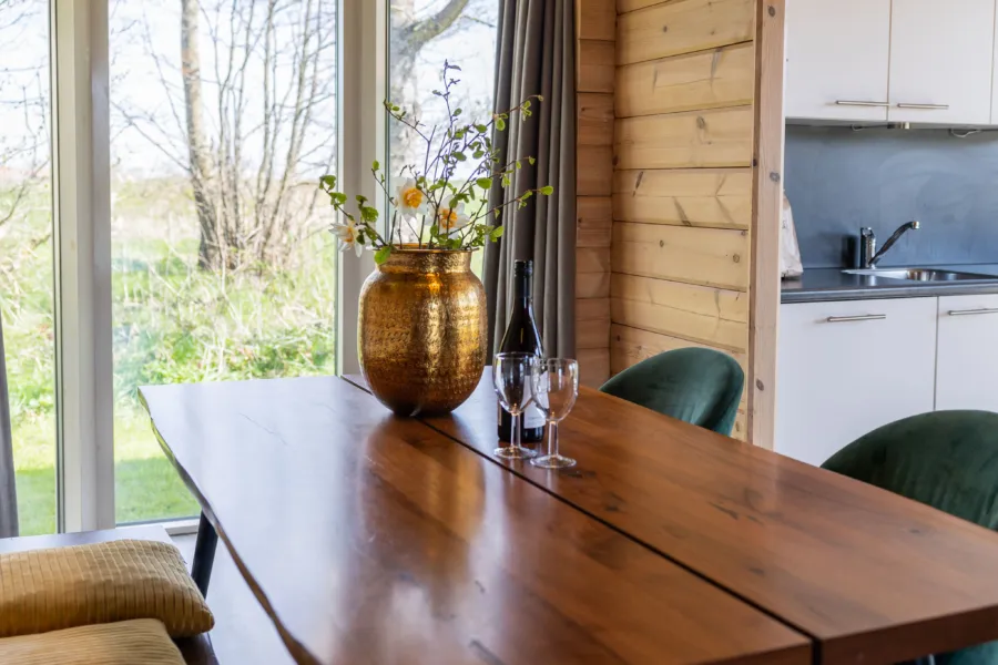 Tafelen Villabungalow openhaard Tjermelan Terschelling
