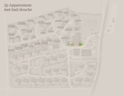 Tjermelan plattegrond 2p Appartement bad en douche